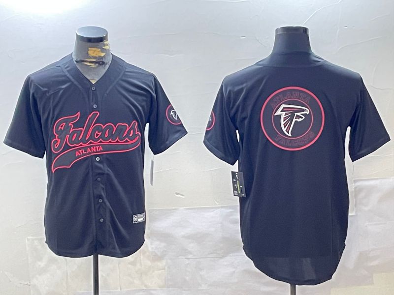 Men Atlanta Falcons Blank Black Joint Name 2024 Nike Limited NFL Jersey style 5->atlanta falcons->NFL Jersey